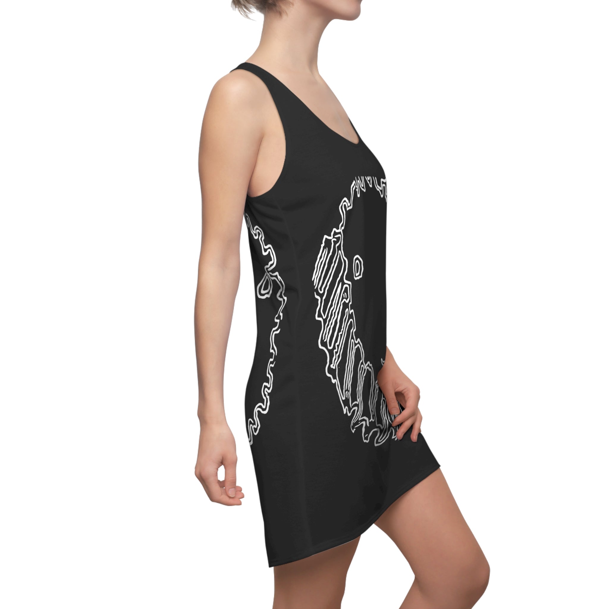 COOW60 Black Racerback Dress