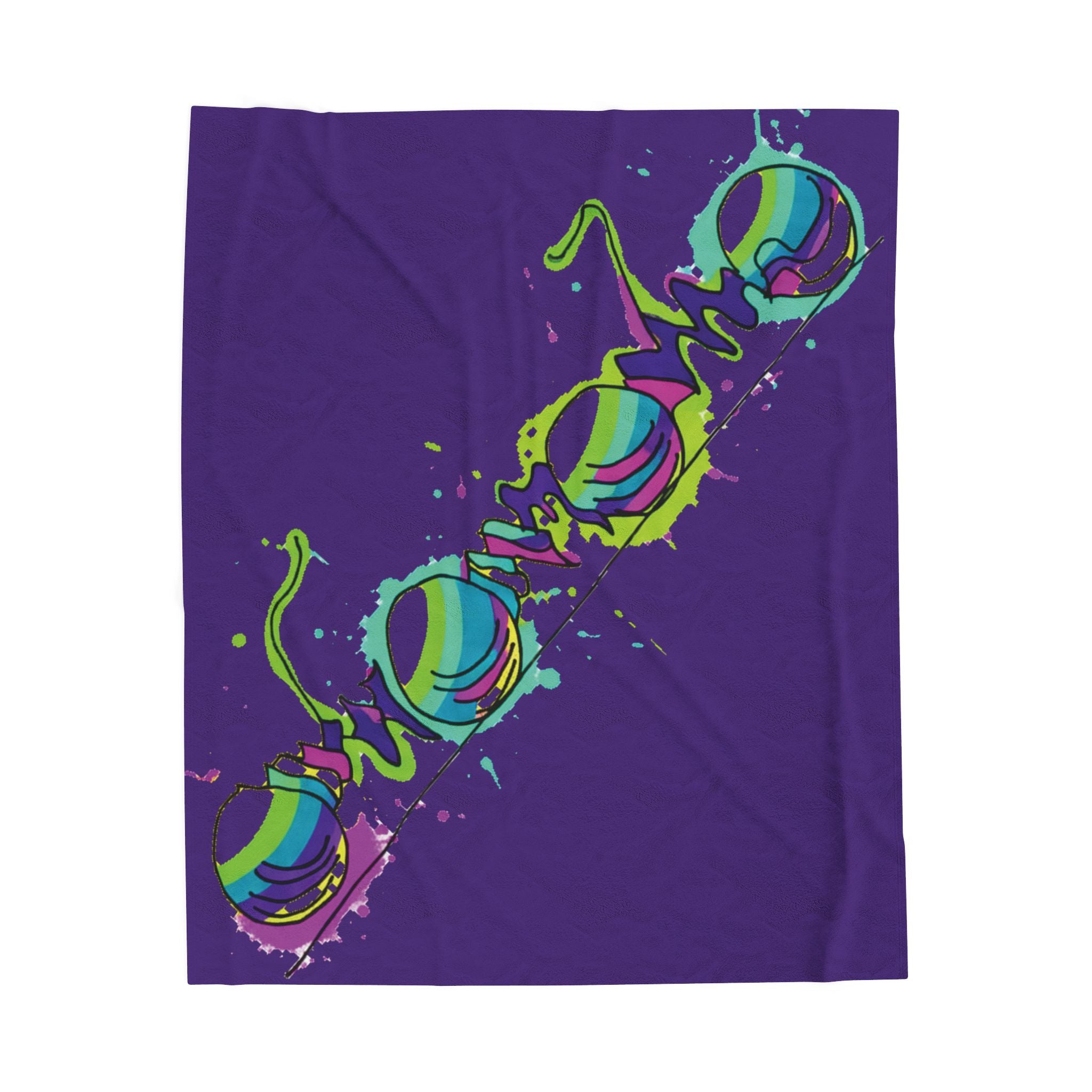 COOW60 Cherry Bike Velveteen Plush Blanket