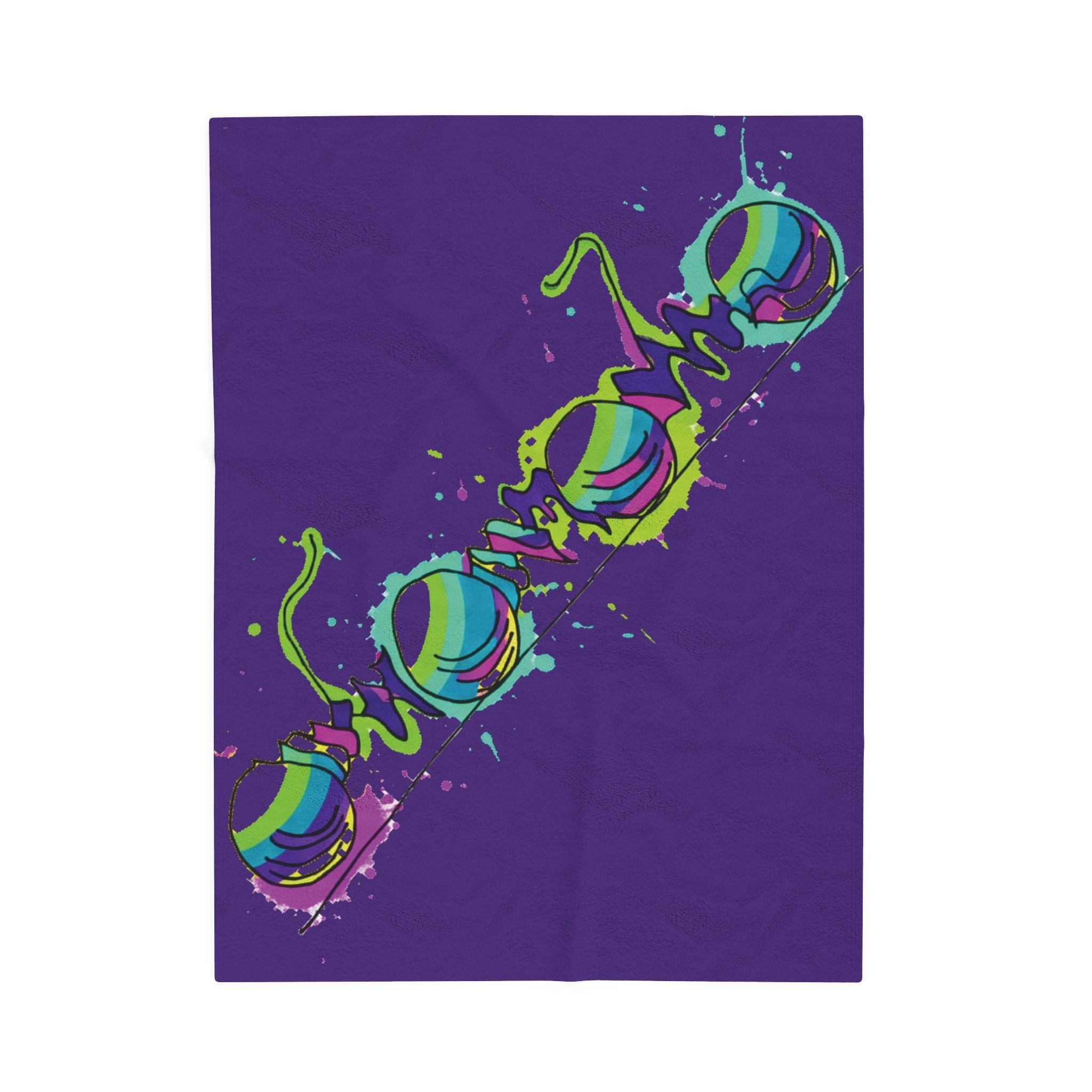 COOW60 Cherry Bike Velveteen Plush Blanket