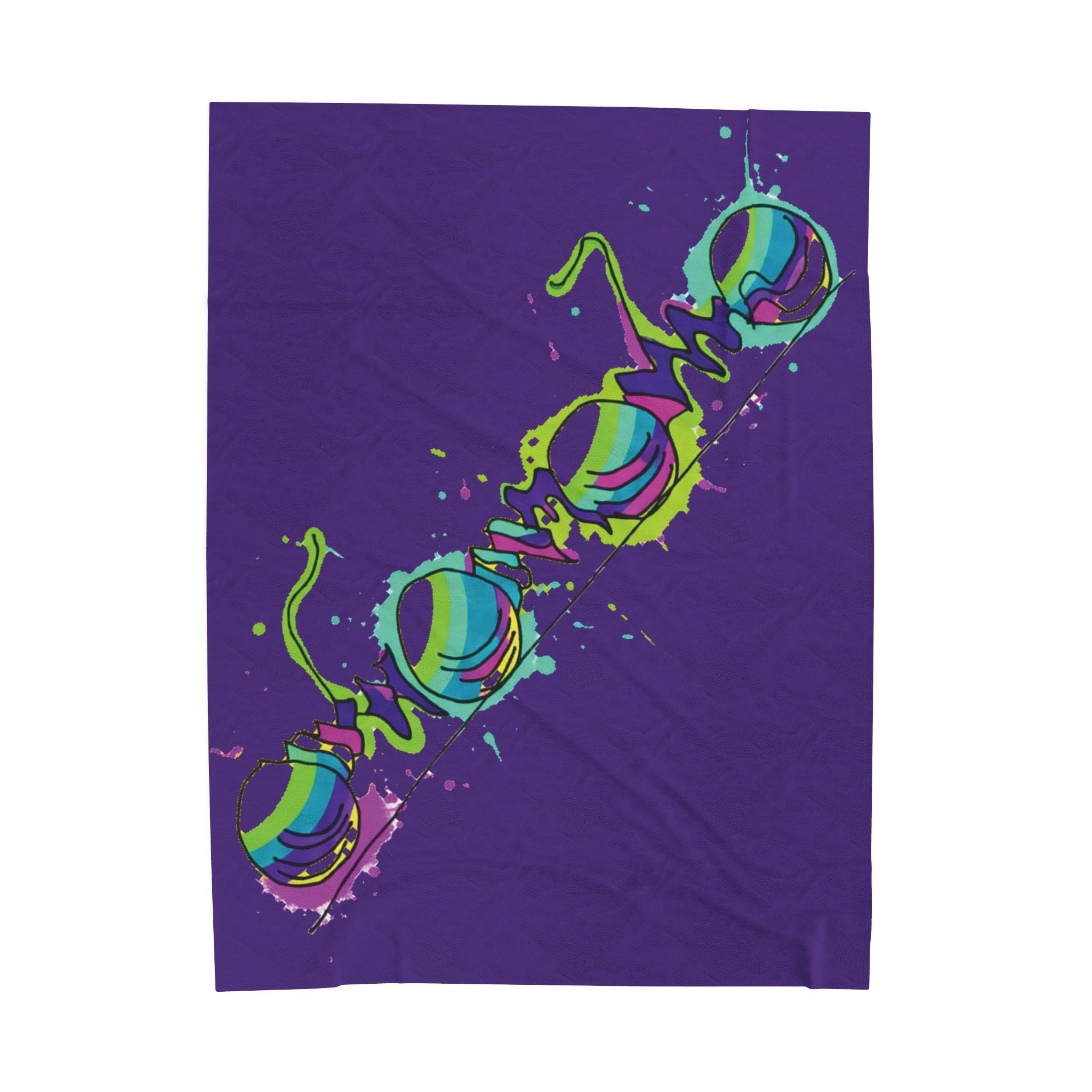 COOW60 Cherry Bike Velveteen Plush Blanket