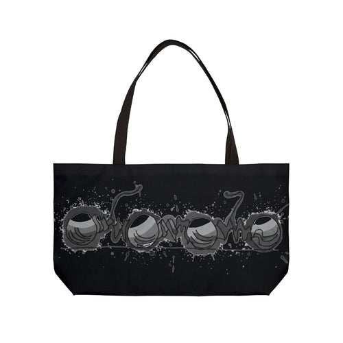 COOW Black Weekender Tote Bag
